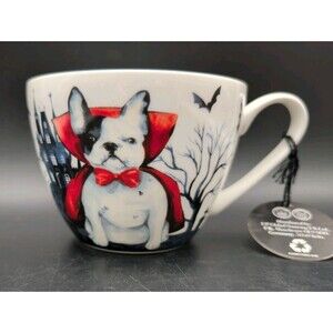 Portobello by Design 20 oz Halloween Dog Count Dogula Bone China England Mug/Cup